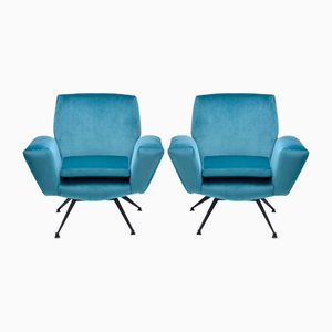 Model 530 Lounge Chairs from Lenzi, 1950s, Set of 2