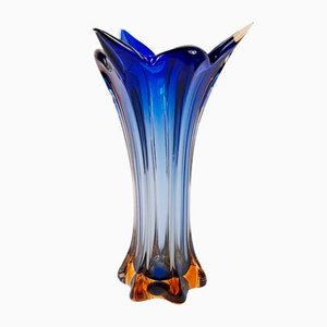 Mid-Century Murano Glass Twisted Vase, Italy, 1960s