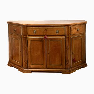 Neoclassical Cherry and Bronze Sideboard