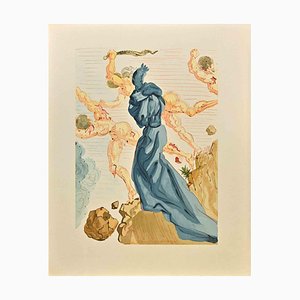 Salvador Dali, The Divine Comedy: The Simoniacs, Woodcut Print, 1963