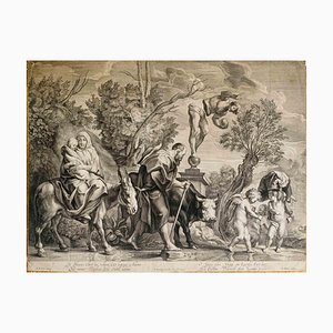 D'après Annibale Carracci, Le Christ et le Samaritain, XVIIe siècle, Eau-forte
