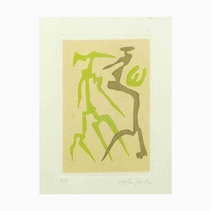 Leo Guida, Figuras abstractas, años 70, Grabado