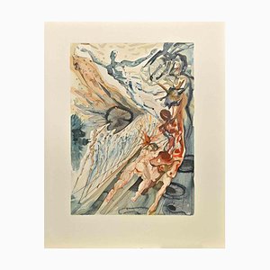 Salvador Dali, La Divina Comedia: Las dos coronas, Grabado en madera, 1963