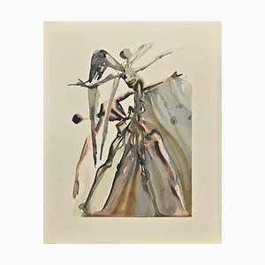 Salvador Dali, La Divina Comedia: Almas de Contumacy, Grabado en madera, 1963