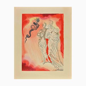 Salvador Dali, La Divina Commedia: Frode, Xilografia, 1963