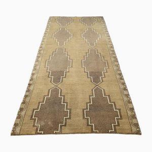 Tapis Oushak Vintage en Laine Marron, Turquie, 1960s