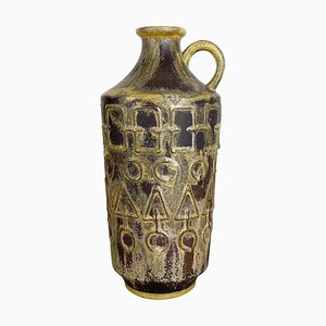Vaso vintage in ceramica astratta attribuito a Simon Peter Gerz, Germania, anni '60
