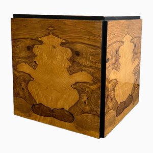 Cubo de burl renacentista Art Déco