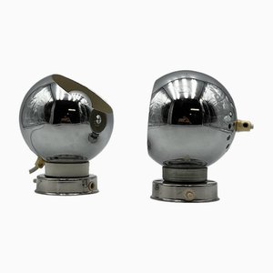 Chromed Eyeball Lamps by Goffredo Reggiani, 1960s, Set of 2