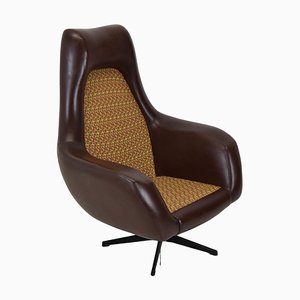 Drehbarer Mid-Century Sessel, 1980er