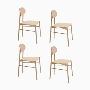 Bokken Chairs in Natural Beech by Colé Italia, Set of 4