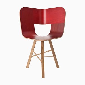 Tria Stuhl in Rot von Colé Italia