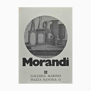 Póster en offset de la exposición de Morandi, 1975