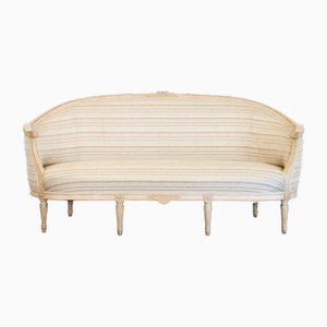 Late Gustavian Swedish Barrel-Back Upholstered Sofa