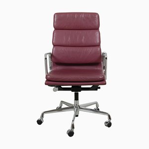 EA-219 Desk Chair in Leather by Charles Eames for Vitra