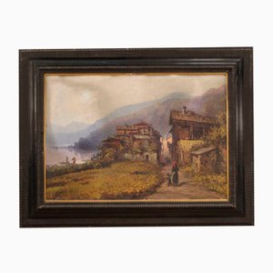 Italian Artist, Landscape, 1860, Oil on Board