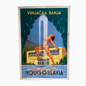 Vintage Vrnjacka Banja Kurstadt Reiseposter, 1953