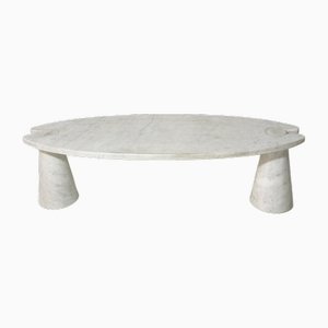 Table Basse en Marbre de Carrare par Angelo Mangiarotti pour Skipper, Italie, 1970s