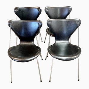Dining Chairs by Arne Jacobsen for Fritz Hansen, 1960s, Set of 4