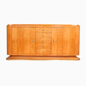 Credenza Art Deco in sicomoro, Francia, anni '20