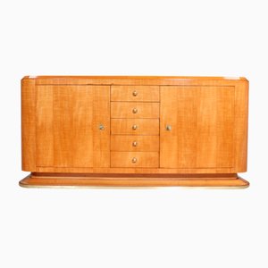 French Art Deco Sideboard in Sycamore, 1920s