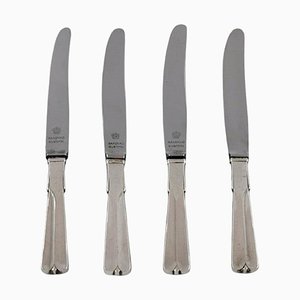 Art Deco Silver and Steel Silverware No. 7 Fruit Knives, 1930s, Set of 4