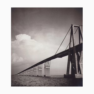 Photographie en Noir et Blanc de Hanna Seidel, Pont du Venezuela, Maracaibo, 1960s