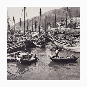 Hanna Seidel, Hong Kong Ships, Haven, Photographie Noir et Blanc, 1960s