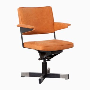 Leather Gispen Desk Chair from Cordemeyer, 1970s
