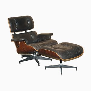 Sillón y otomana de Hermann Miller, años 60. Juego de 2