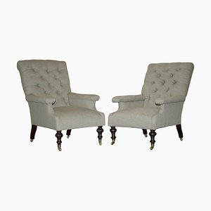 Antique Armchairs from William Morris & Co, Set of 2
