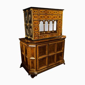 18th Century Flemish Parquetry Cabinet and Base