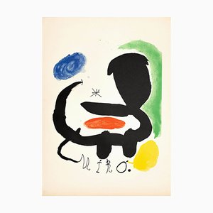 Joan Miró, Composición abstracta, años 50, Litografía