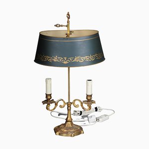 Empire Table Lamp in Gold-Plated Bronze, 1900s