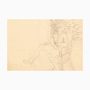 Jeanne Daour, Interno, Disegno a matita, XX secolo