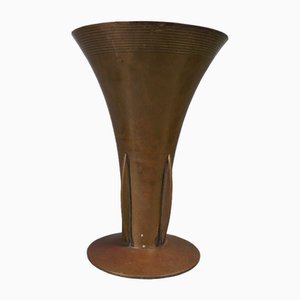 German Art Deco Brass Vase from WMF