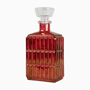 20th Century Art Deco Glass Decanter or Liquor Bottle, Austria, 1930s