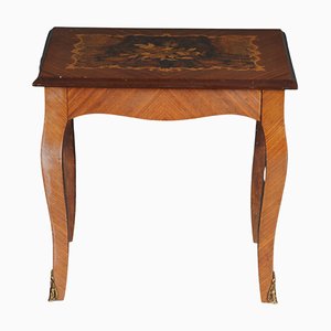 20th Century Baroque Style Inlaid Side Table