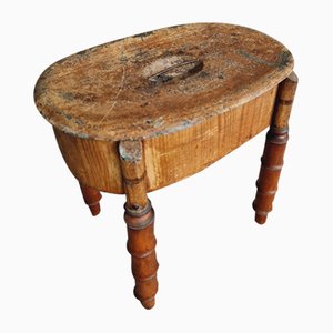 Antique Bidet Plant Table or Side Table, 1890s