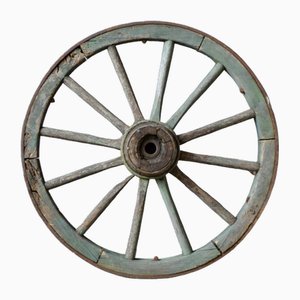 Vintage Industrial Cart Wheel