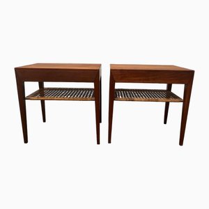 Comodini in teak di Severin Hansen, anni '60, set di 2