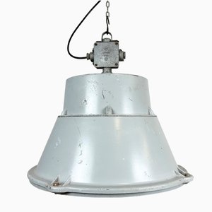 Lampe à Suspension d'Usine Industrielle en Aluminium Coulé de Mesko, Pologne, 1970s