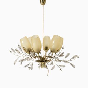 Mid-Century Bridal Bouquet Chandelier by Paavo Tynell, 1940s
