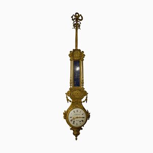 19th Century Ormolu Wall Clock in Lapis Lazuli and Gold by Paul Sormani