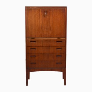 Danish Bar Cabinet with Drawers in Teak, 1950s