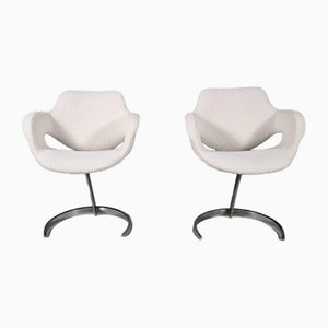Scimitar Chairs attributed to Boris Tabacoff for MMM, 1960s, Set of 2