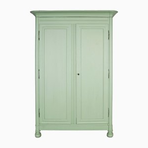 19th Century French Green Painted Wardrobe