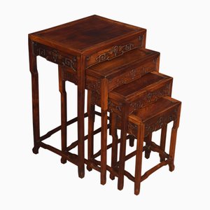 Graduated Rosewood Nesting Tables, 1890s, Set of 4