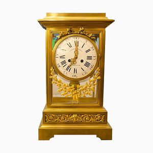 Vergoldete Bronze Uhr im Louis XVI Stil, 19. Jh. von Ferdinand Berthoud