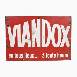 Emaillierter Vintage Viandox Teller